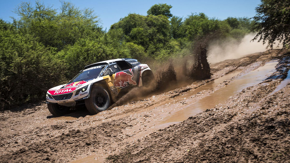 Sebastien Loeb (FRA) of Team Peugeot Total races during stage 02 of Rally Dakar 2017 from Resistencia to Tucuman, Argentina on January 3, 2017 // Marcelo Maragni/Red Bull Content Pool. For more content, pictures and videos like this please go to www.redbullcontentpool.com