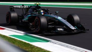 Kimi Antonelli celebra su victoria en el GP de Italia en Monza