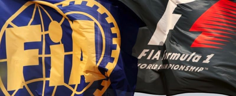 Bandera FIA y F1