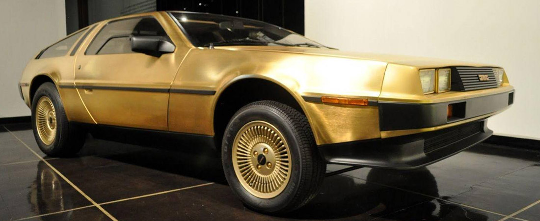 Gold DeLorean