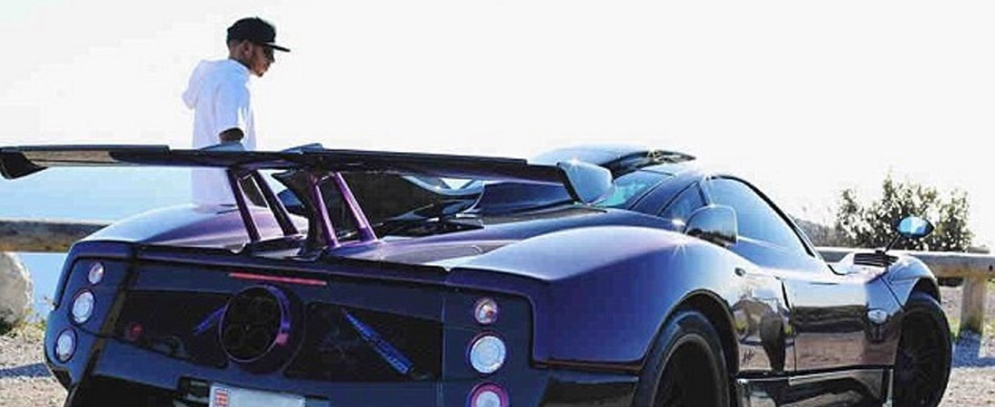 Lewis hamilton Pagani Zonda