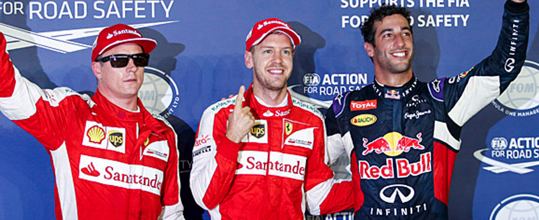 Sebastian vettel pole GP singapur 2015