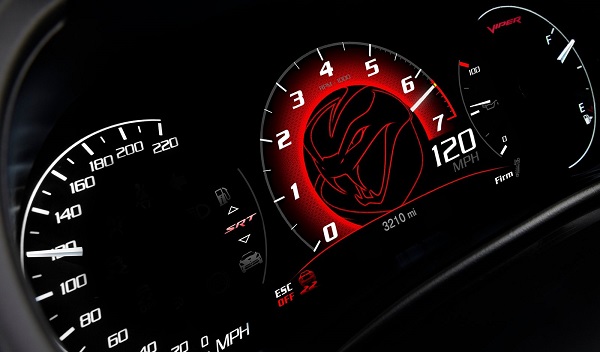 dodge srt viper pantalla