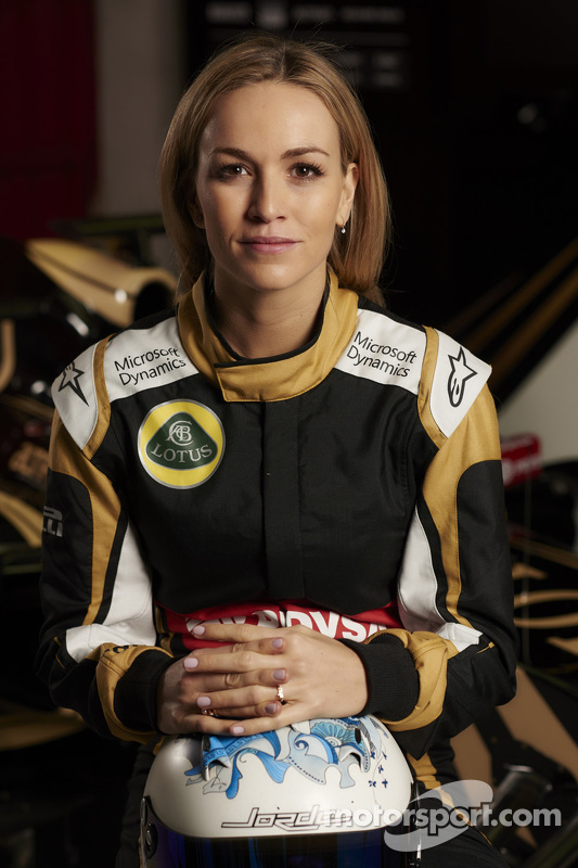 f1 carmen jorda announced as development driver for lotus 2015 carmen jorda lotus f1 team