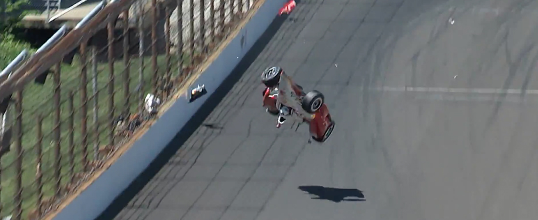 fuerte accidente en indy 500